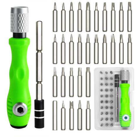 Lntyq Magnetischer Schraubendrehersatz, Präzisionsschraubendrehersatz, magnetische Schraubendreherbits, kleine Elektronikreparaturwerkzeuge, Multifunktions-Schraubendreherset mit Bits