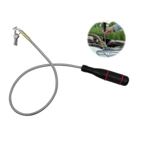 Lntyq Magnetisches Aufnahmewerkzeug, 550 mm flexibles magnetisches Aufnahmewerkzeug, tragbares magnetisches Aufnahmewerkzeug, zum Aufnehmen von Kleinteilen, Muttern