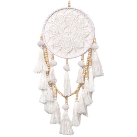 Lntyq Makramee-Wandbehang – Gewebtes Boho-Dekor – Traumfänger – Baumwoll-Bohemian-Chi-Wandteppich – Geschenk für Zuhause, Wohnzimmer, Schlafzimmer, Partyhochzeit