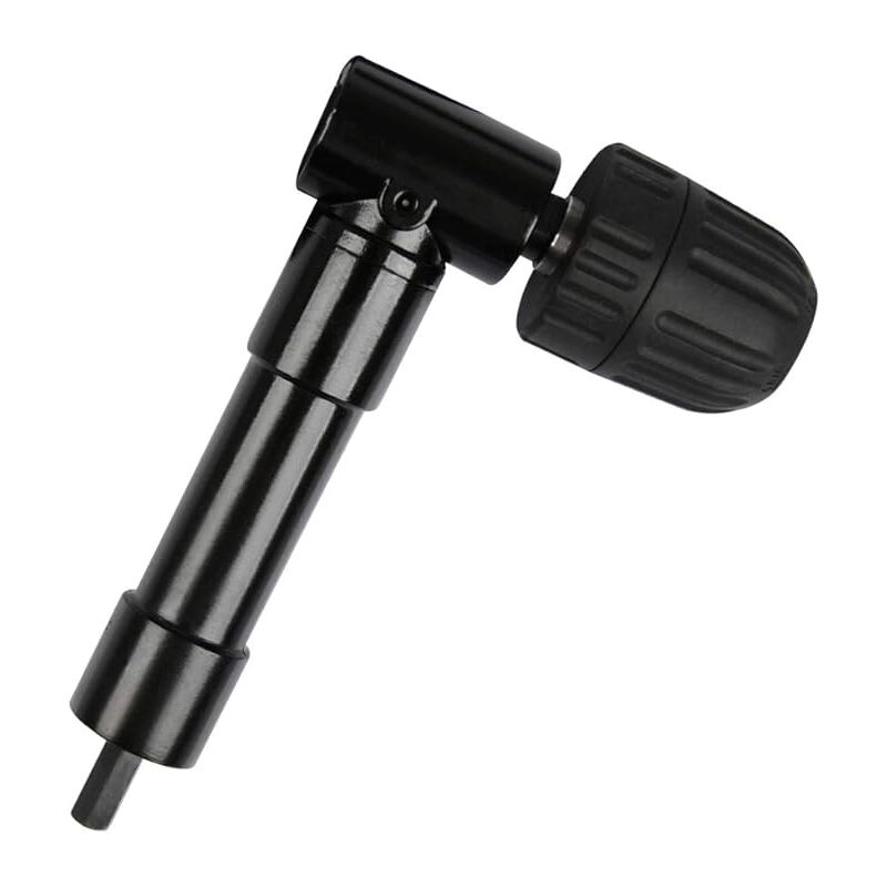 Lntyq Mandrin à angle droit auto-serrant à 90°, mandrin coudé à dégagement rapide, tournevis, mandrin à entraînement angulaire, adaptateur de