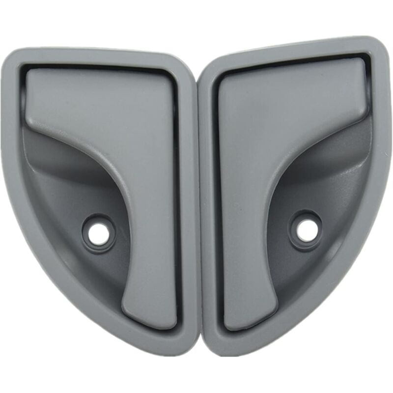 Lntyq Manija interior de puerta delantera izquierda y derecha compatible con Re-nault Kangoo I 1997-2007 Twingo I 1993-2007 - Tipo A Gris Izquierda y