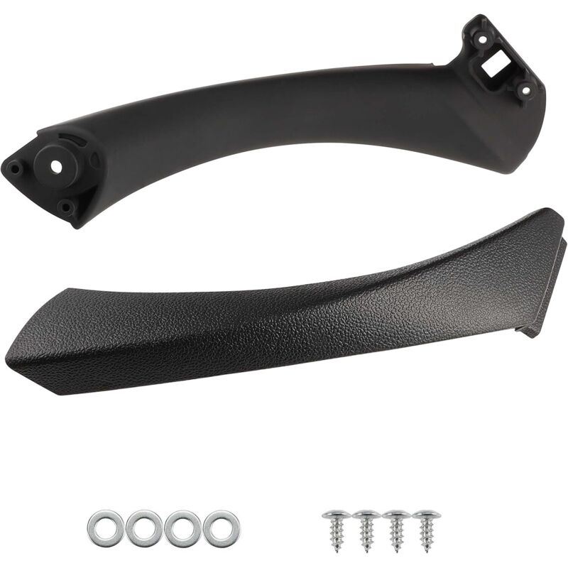 Lntyq Manija interior de puerta derecha para BMW Serie 3 E90 E91 2004-2012 51419150336 51417230850 Negro