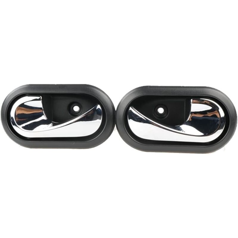 Lntyq Manijas interiores de puerta izquierda y derecha Manija interior de puerta compatible con Renault Dacia Logan Duster Dokker Lodgy Sandero