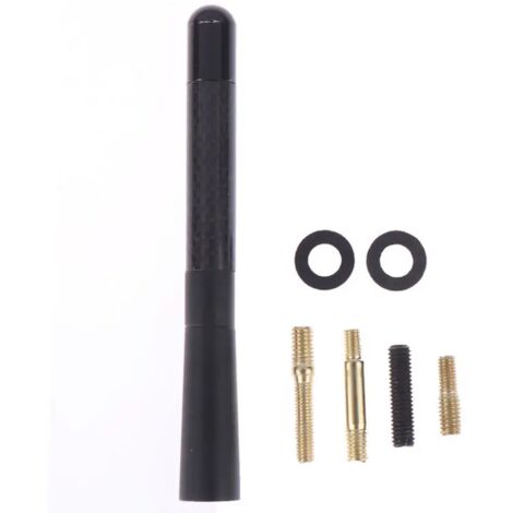 Lntyq Mazdaspeed Antenne Courte en Fibre de Carbone Style Sport Compatible with Mazda 2 3 5 6 3 Sport MX-5 Miata MX-5 CX-5 Tous Les modèles