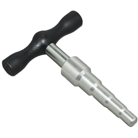 Lntyq Mehrschicht-Metallkalibrator (12/14/16/20/25 mm) T-Kalibrator, Entgrat- und Crimpwerkzeug für mehrschichtige Heizungsrohre