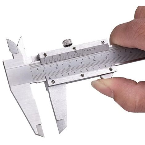 Lntyq Messschieber, 0–150 mm, 0–6 Zoll, Messschieber, Messwerkzeug, 0,02 mm/0,001 Zoll Genauigkeit, für Profis/Industrie/Heimwerker/Zuhause, mit Aufbewahrungskoffer