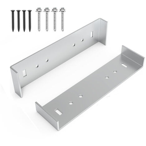 Lntyq Metall-Briefkasten-Montagehalterung mit 20,3 cm breitem Boden, Briefkasten-Zubehör, robustes Aluminium mit 8 Schrauben, Briefkasten-Zubehör aus Metall