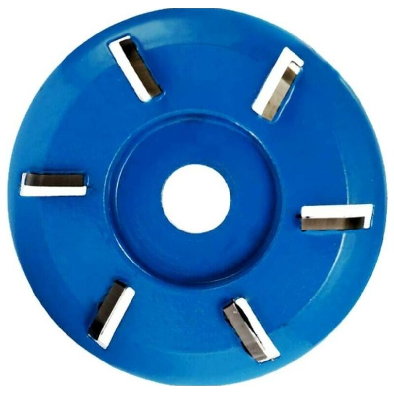 Meule à Bois Disque à découper Acier 6 Dents Fraise Outil de Travail du Bois meuleuse d'angle Accessoires pour polir Sculpture Coupe(Lame d'arc)