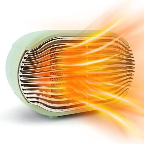 Lntyq Mini-Elektroheizlüfter aus Keramik, tragbarer Heizlüfter, schnelles Aufheizen, 3 Sekunden, einstellbarer Warmluftventilator, Schreibtisch, Mini-Schreibtischheizung für das Büro im Wohnheim