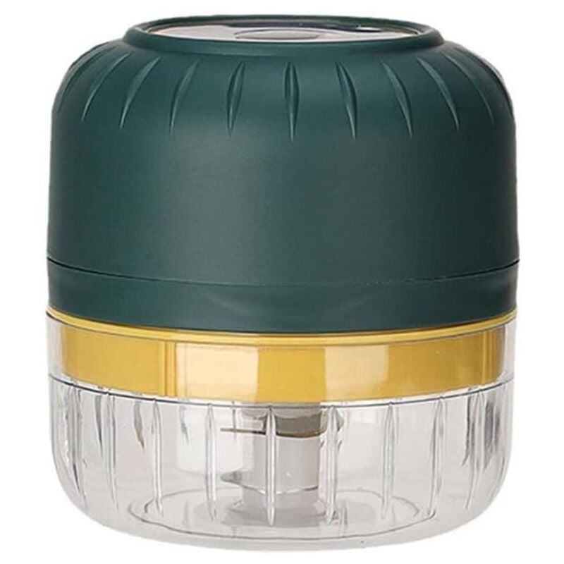 Lntyq Mini hachoir à viande électrique USB sans 100 ml - Presse à ail - Hachoir à légumes - Hachoir de cuisine - Vert,18.818.89.5cm