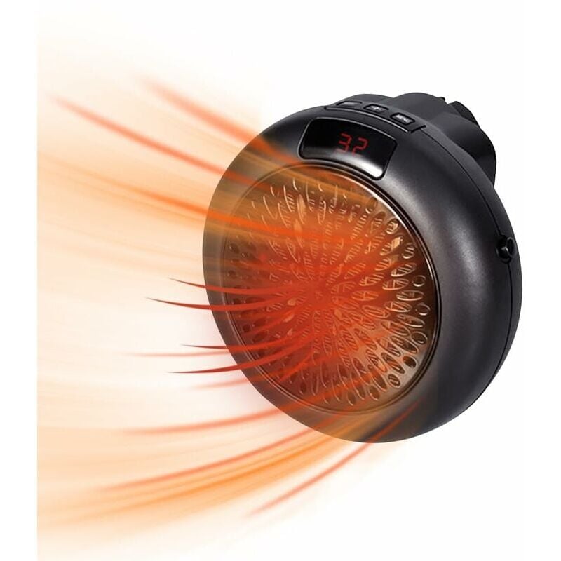 Lntyq - Mini radiateur électrique avec télécommande, radiateur soufflant mural pour salle de bain, radiateur électrique économique pour chambre à