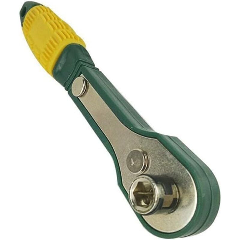 Image of Mini Schnellratschenschlüssel 1/4 Schraubendreher Hebel Steckschlüssel Reparaturwerkzeuge - Lntyq