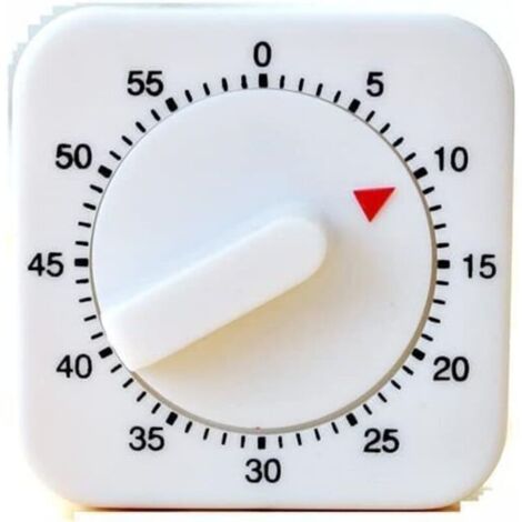 Lntyq Minuterie de Cuisine Mécanique, Minuteur de 60 Minutes avec Alarme Sonore Compte à Rebours Timer pour la Commande de Cuisson, la Mesure du Temps de Sport