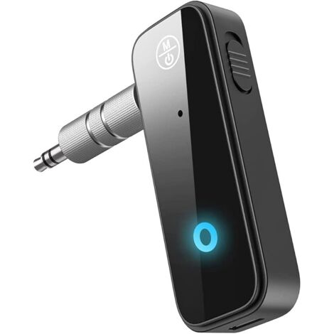 Lntyq MP MPAD PCASE Bluetooth-Empfänger, Bluetooth-Autosteckeradapter, Bluetooth 5.0, Bluetooth-Sender, tragbarer kabelloser AUX-3,5-mm-Bluetooth-Adapter für TV-Lautsprecher, Computer-Kopfhörer