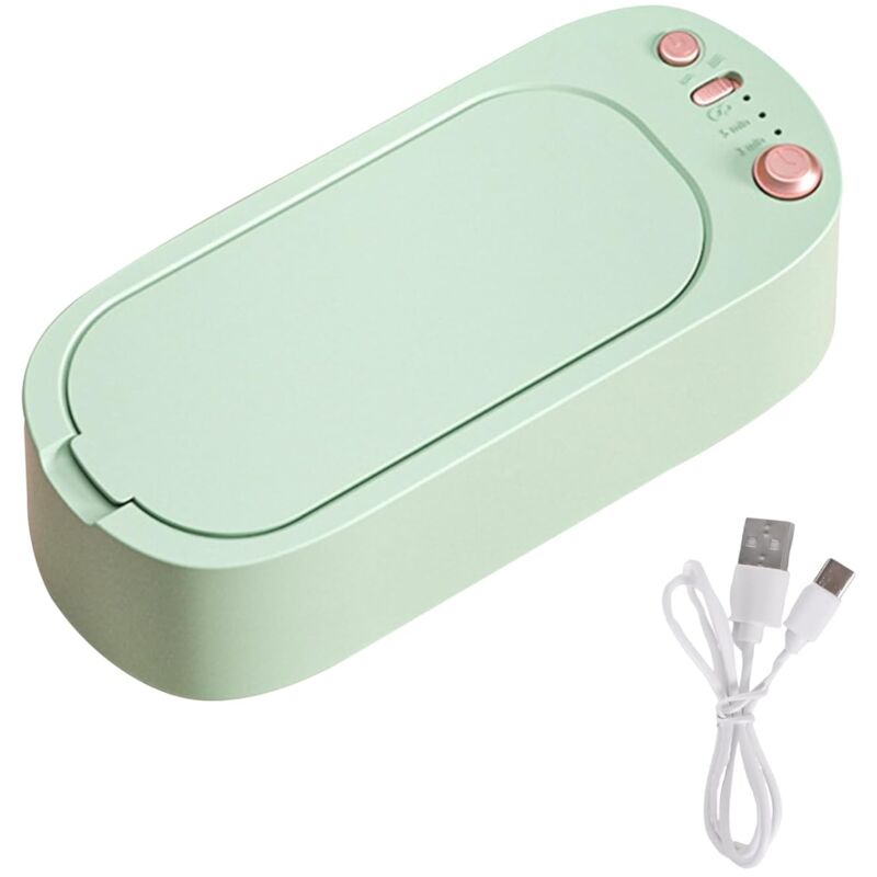 Lntyq - Nettoyeur à Ultrasons - Machine de Nettoyeur Bijoux à Ultrason avec 3 Réglages de Temps, Efficace Nettoyeur Ultrason pour Bijoux, Lunettes,