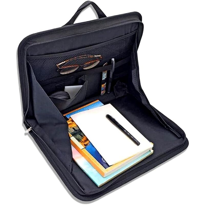 Organisateur de rangement pour siège arrière de voiture - Support pour ordinateur portable - pour siège arrière de voiture - Plateau repas - Table de