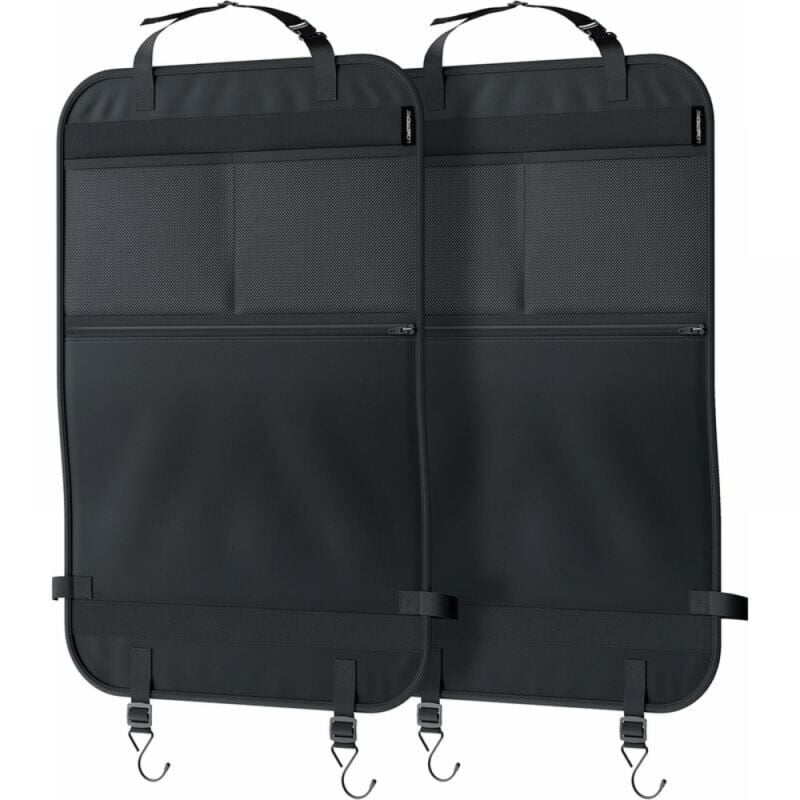Organisateur de voiture, protecteurs de siège de voiture, kick mats pour siège auto (2 set) - Lntyq