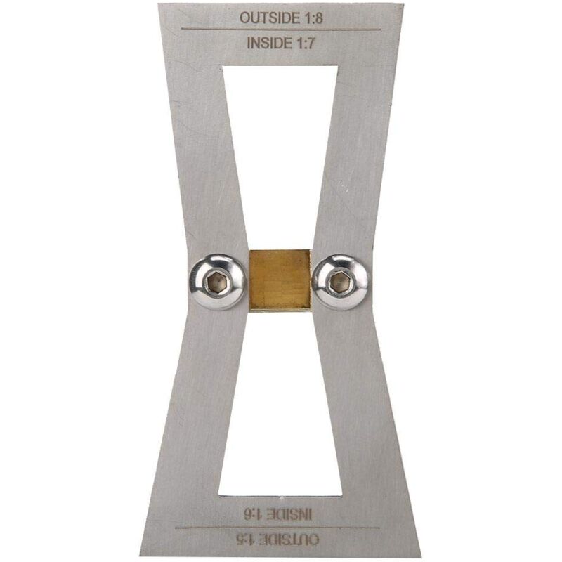 Lntyq - Outils de travail du bois en acier inoxydable avec règle à queue d'aronde graduée pour le travail du bois, utilisation industrielle (sans