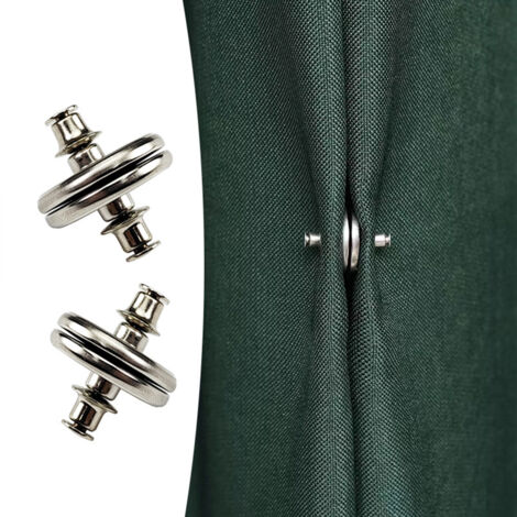 Lntyq Paar magnetische Raffhalter, magnetische Vorhang-Raffhalter, Vorhang-Zubehör, Vorhanggewichte, Vorhangmagnete, Duschvorhangmagnet verhindert Auslaufen