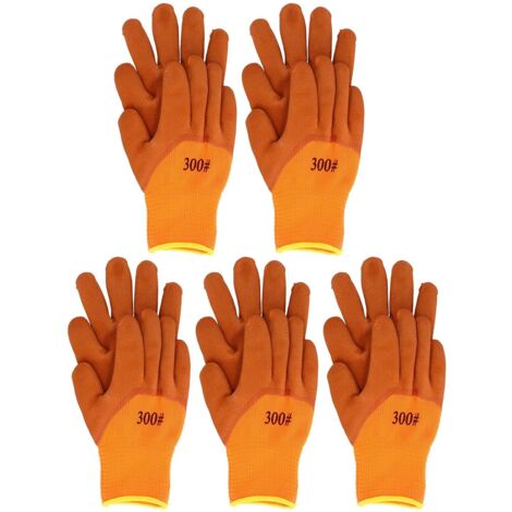 Lntyq Paar Winter-Arbeitshandschuhe für Männer und Frauen, winddichte und wasserabweisende Thermo-Winterhandschuhe, ANSI 2 durchstichfest, Handschuhe für warmes Wetter