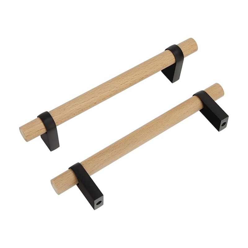 Pièces de poignée de quincaillerie d'armoire en bois massif simple et à la mode poignée de meuble poignée de tiroir poignée de décoration d'armoire