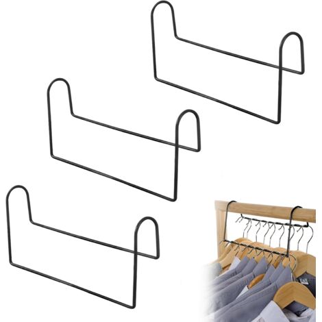 Lntyq Pieces Magic Platzsparender Kleiderbügel, mehrere platzsparende Kleiderbügel, platzsparender Kleiderbügelhalter aus Metall, multifunktionaler Schrank-Organizer und Aufbewahrung für schwere Kleid