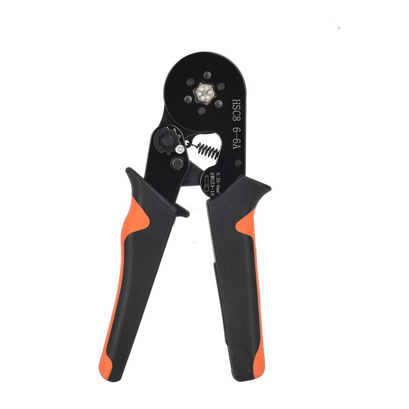 Pince a Sertir pour Cosse Electrique isolées, Cosses Electriques a Sertir 0.25-10mm², Isolated Cliquet Line Terminal Serting Tool, Pinces à Sertir