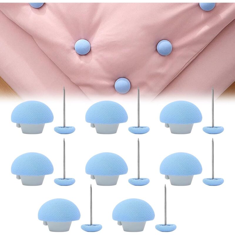 Lntyq Pinza para edredón, pinza para funda de edredón, pinza de plástico para edredón, pinza antideslizante para fijar edredón, diseño de seta con