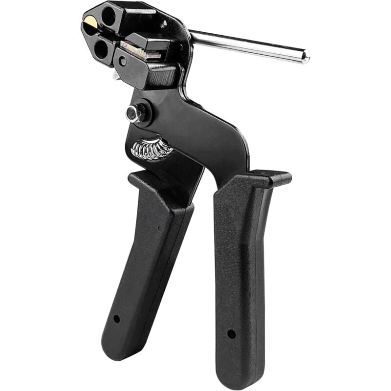 Lntyq - Pistolet à Cravate en Métal Acier Carbone, Pistolet d'Attache Acier Serre-Câbles Inoxydable Outil pour Fonction de Coupe, Pistolet Câble