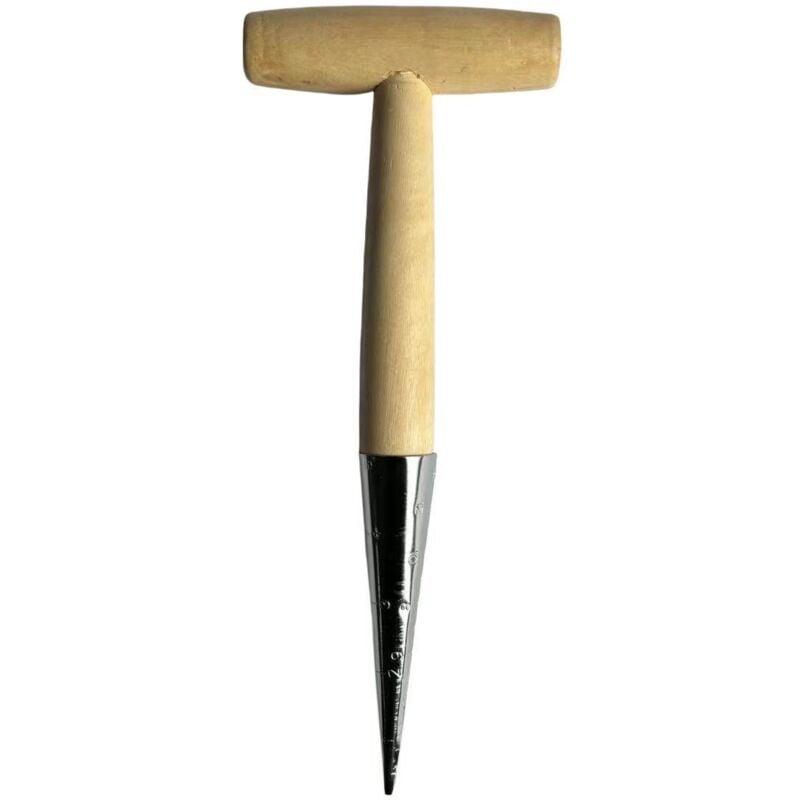 Plantoir Lot de 4 Outils de Jardinage Traditionnels en Acier Inoxydable avec Manche en Bois - Lntyq