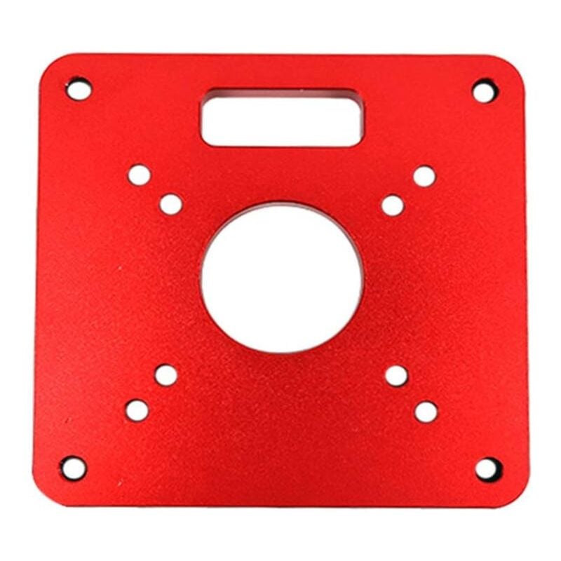 Lntyq - Plaque d'insertion de table de toupie - 120 x 120 x 8 mm - En aluminium - Pour le travail du bois