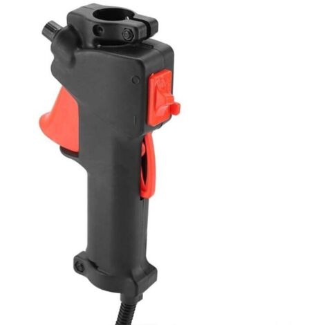 Lntyq – Poignée d'accélérateur pour débroussailleuse – Câble 1,14 m – Tube 26 mm – Installation facile – Compatible débroussailleuse à essence