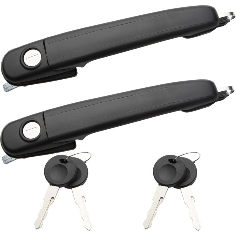 Lntyq - Poignée de porte avant gauche + droite pour Sharan Polo Caddy Alhambra Fo rd Galaxy 1H0837061 6N0837207C 6N0837207D 6N0837207