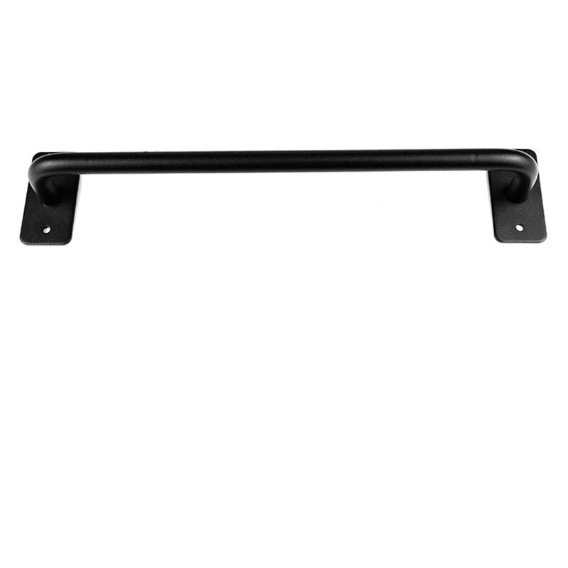 Lntyq - Poignée de porte en fer poignée de porte coulissante en métal poignée noire porte rétro armoire armoire longue poignée matériel campagne