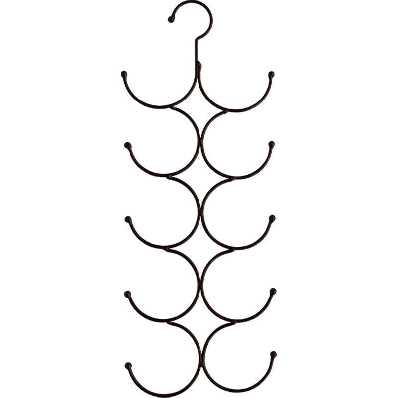 Porte-foulard, organisateur de garde-robe pour les accessoires, Portemanteau,cintre, corde d'anneau pliable à 10 cercles, chaussettes pour