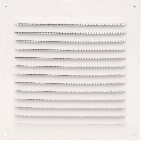 Lntyq Quadratisches Lüftungsgitter mit Moskitonetz - Lüftungsgitter für den Luftauslass - Ideal für Küchen- und Badezimmerdecken - Maße: 150 x 150 mm - Farbe: Weiß