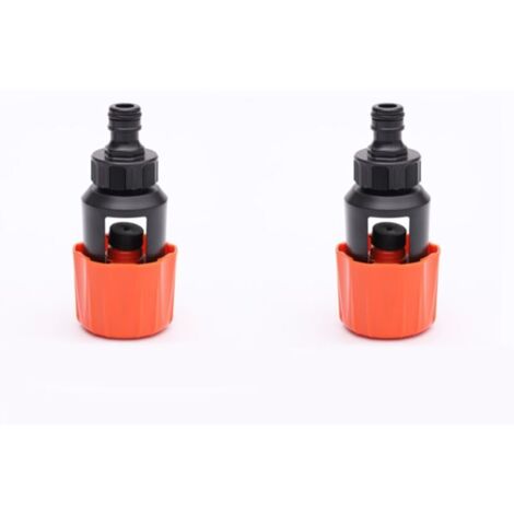 Lntyq Raccord de tuyau d'arrosage - 2 pièces - Raccord de tuyau d'arrosage pour robinet - Adaptateur universel pour robinet de cuisine/salle de bain vers tuyau d'arrosage - Voleur d'eau universel - Co