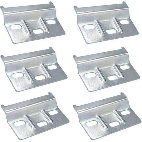 Lntyq Rail de suspension Plaque de fixation Support Armoires Meubles 6 PCS Rail de suspension pour meubles 60mm Armoires de cuisine Armoires Meubles Garde-robe (Argent)