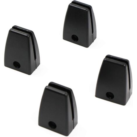 Lntyq Regal-Glasklemme, Glashalter, Klemmbefestigung, 4 Stück, stabile Halterung aus Aluminiumlegierung, Bürozubehör, Möbelzubehör, langlebig und verformungssicher