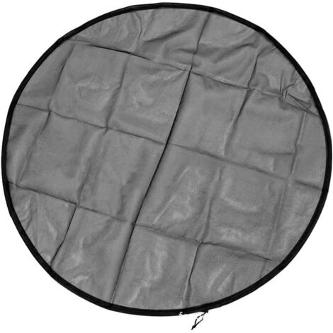 Lntyq Regenfassnetz, Regenfassabdeckung mit Kordelzug, Wasserauffangeimer, Tankschutz, Regeneimernetz, Siebabdeckung für den Garten im Freien, 120 cm