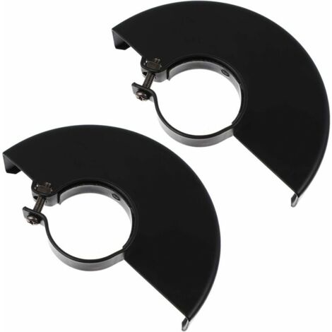 Lntyq Remplacement de La Meuleuse de Couverture de Protection de Protection de Roue en Métal Noir 2 Pièces pour Meuleuse Dangle Électrique（100mm）