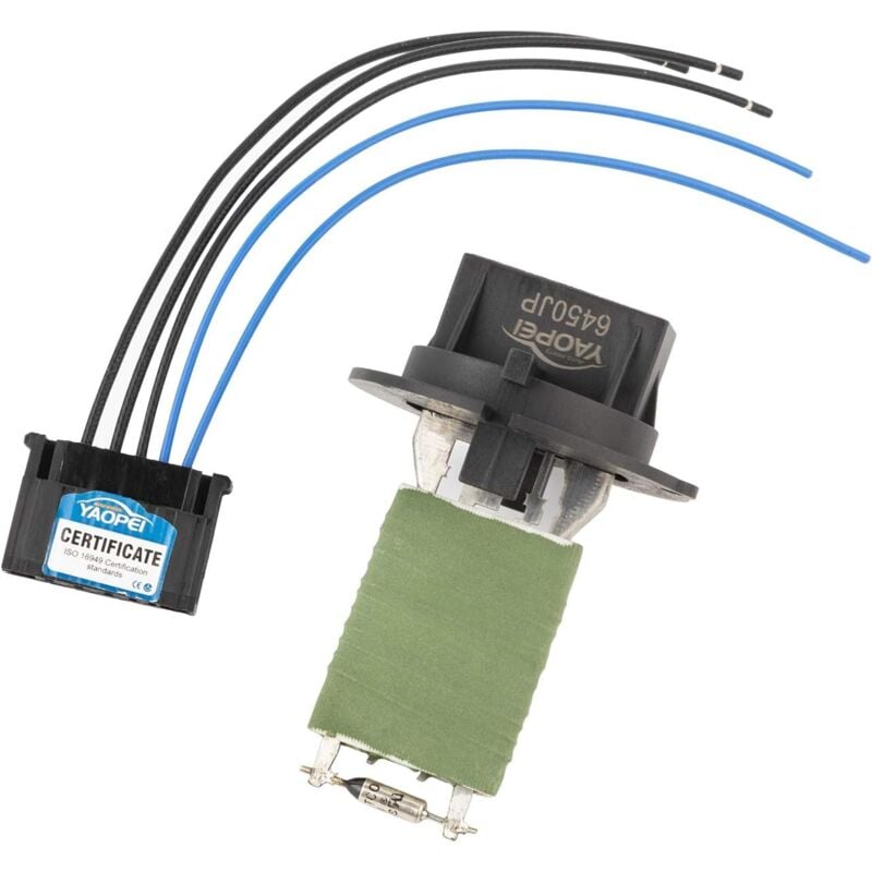 Lntyq - Resistance Chauffage + Faisceau Electrique 206 307 C3 Xsara Picasso Résistance Moteur Ventilation 6450JP 6450.JP