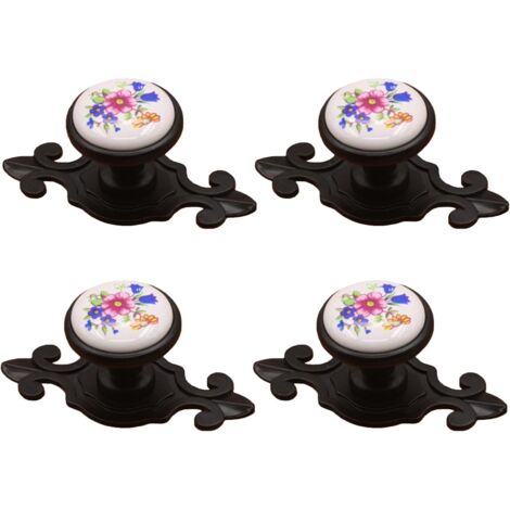 Lntyq Rétro Antique Vintage Boutons de Meuble Tiroir Armoire Poignées Bouton de Tirage en Céramique, Boutons de Porte de Placard Poignées de Tiroir pour Placard Commode Cuisine Salle de Bains Armoire
