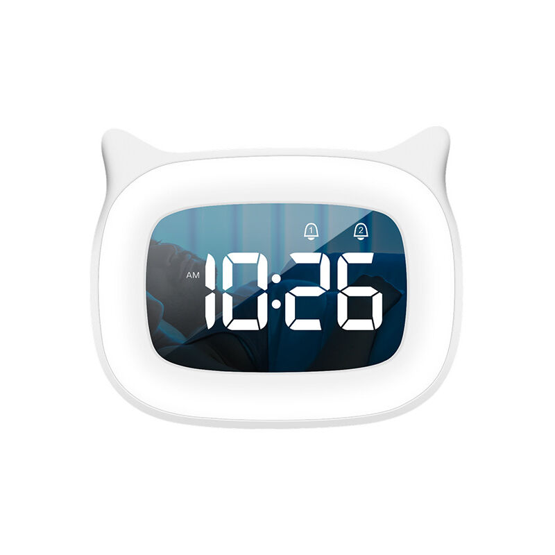 Lntyq - Réveil Enfant Educatif, led Veilleuses Pendules horloges de Chambre d'enfant Kid Sleep reveil Enfant Jour/Nuit Lumineux, Snooze Réveil ,18
