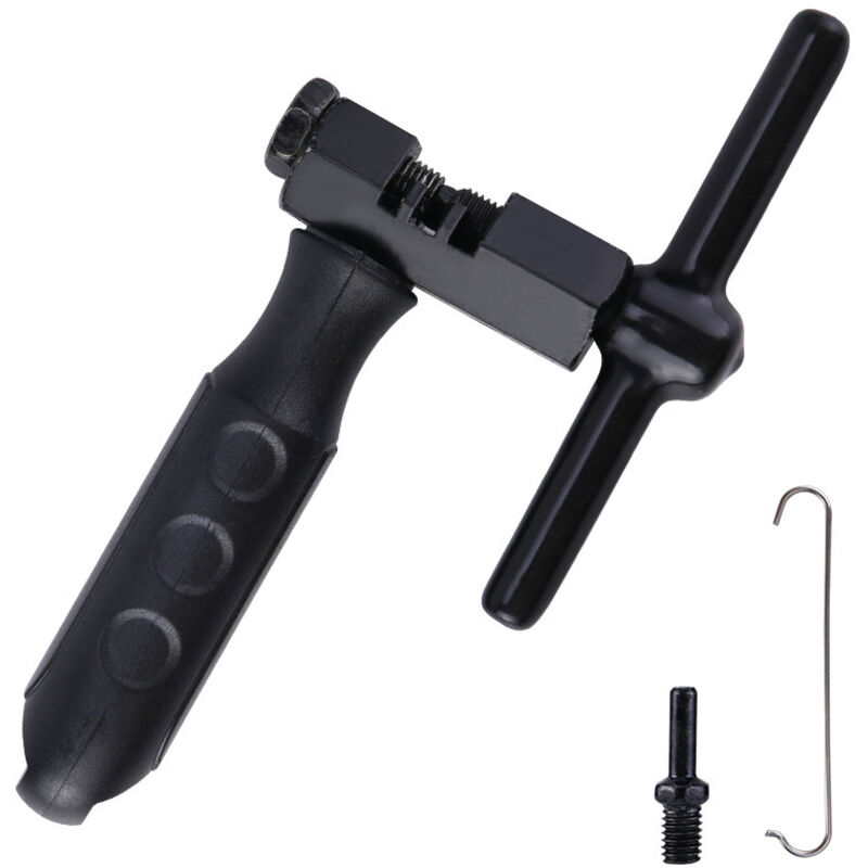 Lntyq Rompecadenas de bicicleta para cadenas de 6 a 12 velocidades, herramienta profesional para quitar y reemplazar eslabones de cadena.