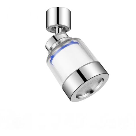 Lntyq Rotierender Wasserhahn-Wasserfilter, Wasserhahn-Wasserfilter, Kupfer-Wasserhahn-Wasserfilter, klarer Wasserhahn-Filter für Küche, Badezimmer