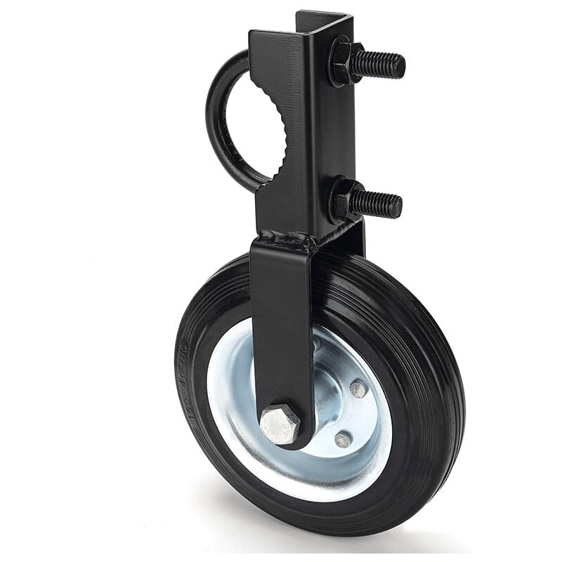 Lntyq - Roues de cadre de porte en métal robuste, kit de roulette de portail pour soutenir le portail en tube métallique pivotant, forte capacité de