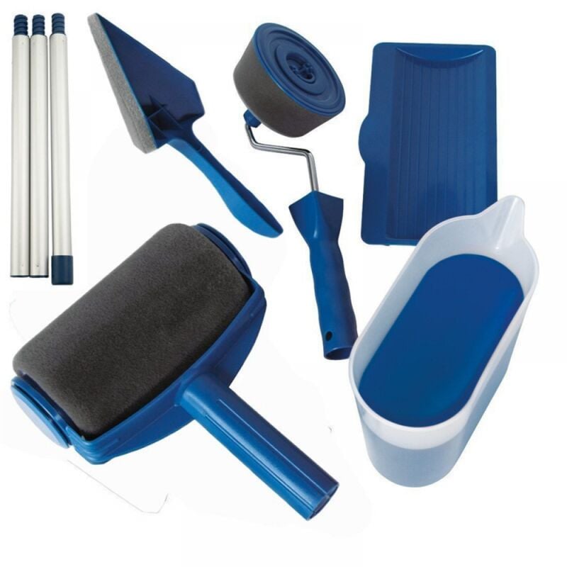 Lntyq Rouleau à peinture sans couture Paint Roller Set pour la peinture de murs, portes, planchers, plafonds, Toit ou autre grande surface