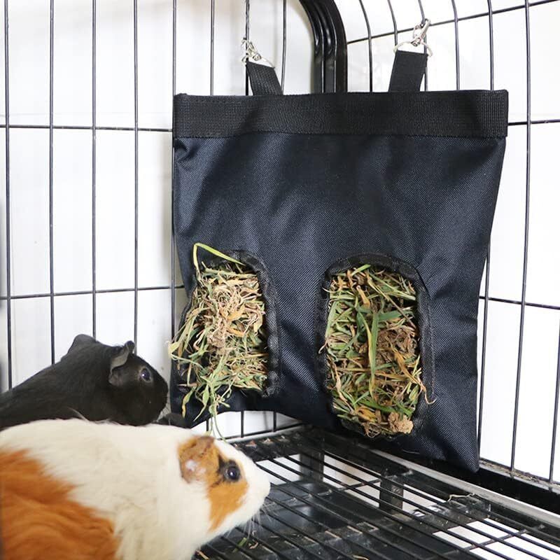 Sac à Foin pour Lapin,Sacs Mangeoire Foin pour Lapin,Sac Foin Suspendus,Sac de Mangeoire Foin Cochon d'Inde,Sac Mangeoire Foin Suspendu pour Petits