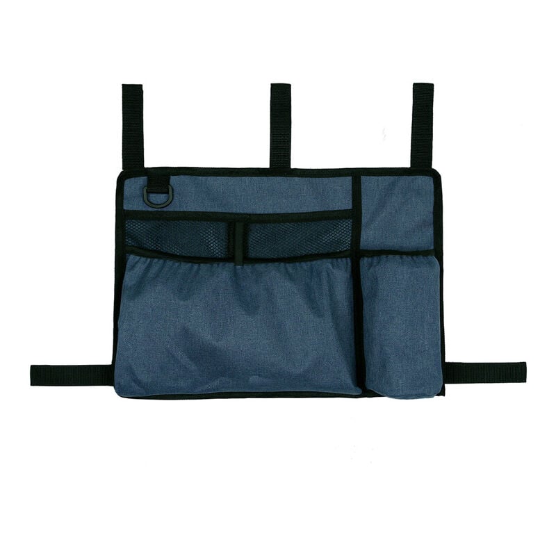 Lntyq - Sac de déambulateur pour fauteuil roulant, accoudoir - Sac de rangement mains libres avec porte-gobelet - Résistant à l'eau pour déambulateur